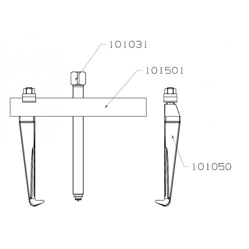 EXTRACTOR FORZA SERIE 1000 DE 2 PATAS
